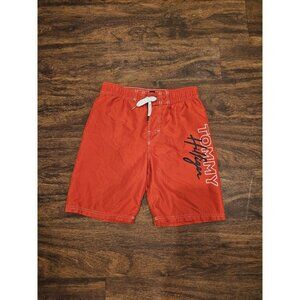 Tommy Hilfiger Boys Swim Shorts Red Size M (10-12)